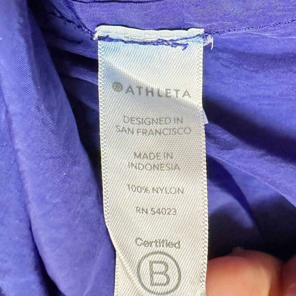 Athleta Canopy Parachute Dress Blue NWT Size Medium - Picture 9 of 10
